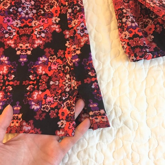 J. Crew Floral Popover Peasant Blouse Boho - M - Picture 4 of 7